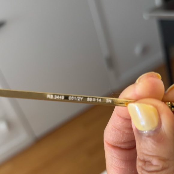 Ray-Ban High Street Mirrored Rimless Aviators - Picture 7 of 7